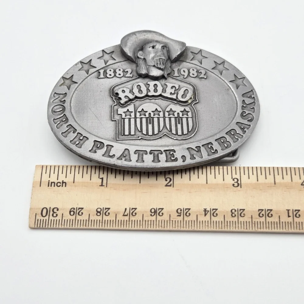 Vintage 1982 North Platte Nebraska Commemorative Belt Buckle Limited Edition 313